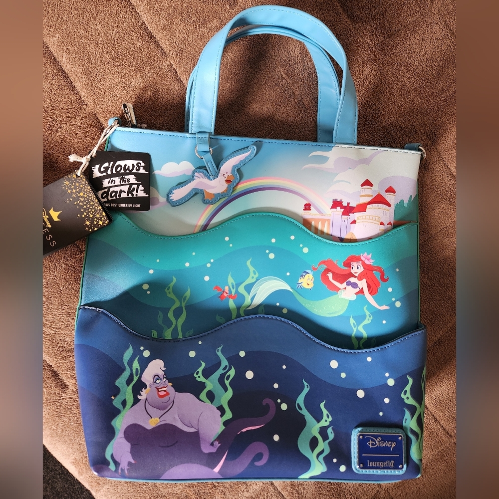 Funko The Little Mermaid 35th Anniversary Life is the Bubbles Glow Tote Bag